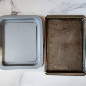 Tasty crisper basket aluminum baking pan bundle of two kitchen accessories bakew